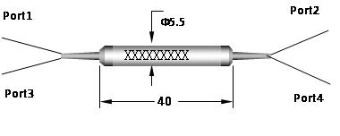 小尺寸环行器(2x2 1310,1550)